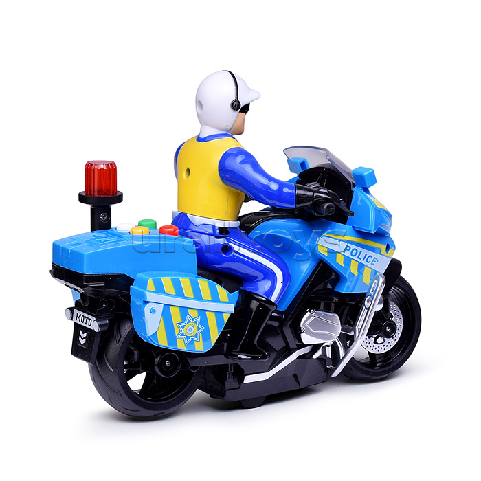 Машина "Мотопатруль" 1:20,  цвет синий, в коробке