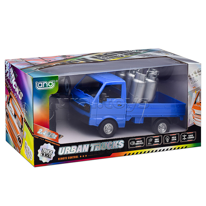 Машина "Грузовичок газовоз" р/у, 27 MGz, в коробке