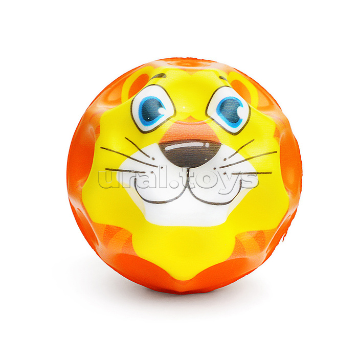 Мяч детский "Мордочки животных" в коробке