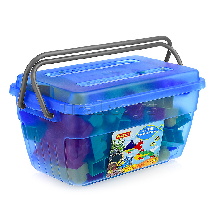 Конструктор "Юниор" (114 элементов) (в контейнере)