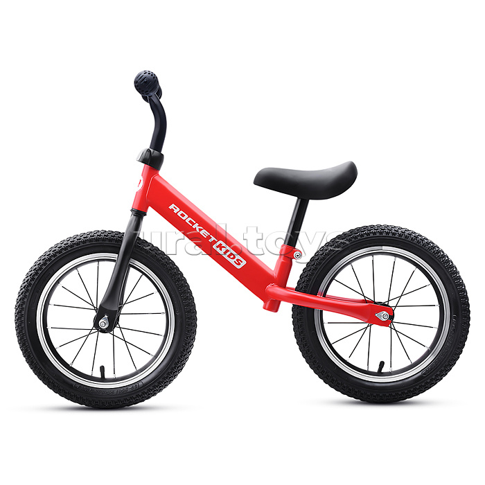 Беговел 14" Rocket, колеса надувные, цвет красный