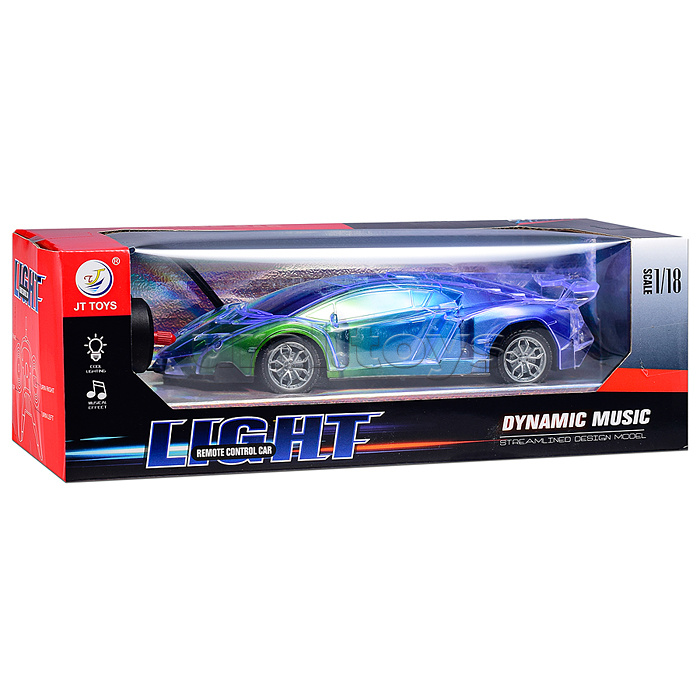 Машина "Мега скорость" р/у, 27 MHz, в коробке