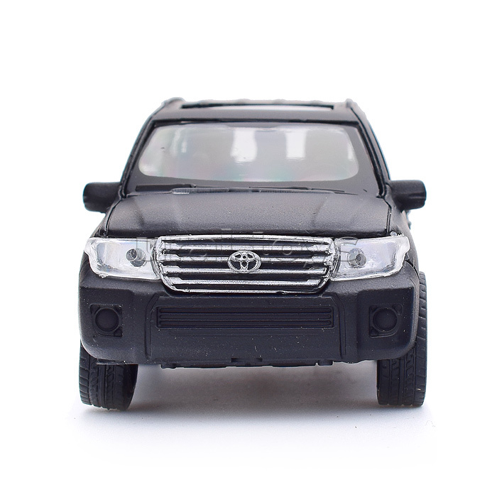 Машина металл Toyota "Land Cruiser матовый" 12,5см, (откр дв, черн,) инерц, в коробке