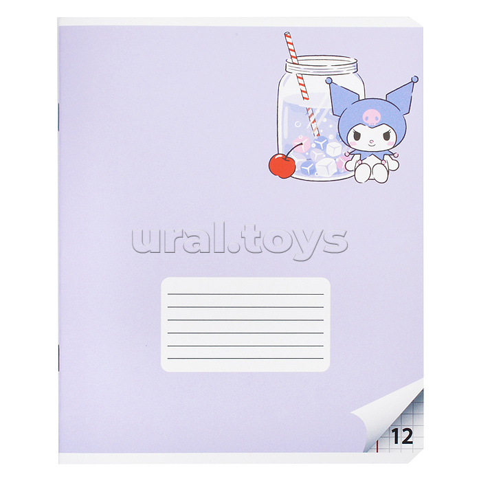 Тетрадь 12л. клетка "Куроми" А5 на скрепке