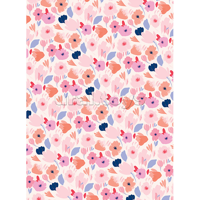Упаковочная бумага глянц. 70*100см, "Floral mood", 80 г/м2, ассорти, 5 дизайнов Упаковочная бумага глянц. 70*100см, "Floral mood", 80 г/м2, ассорти, 5 дизайнов
