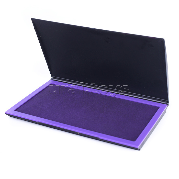 Штемпельная подушка, 160x90 мм, на гелевой основе, фиолетовая, в картонной коробке