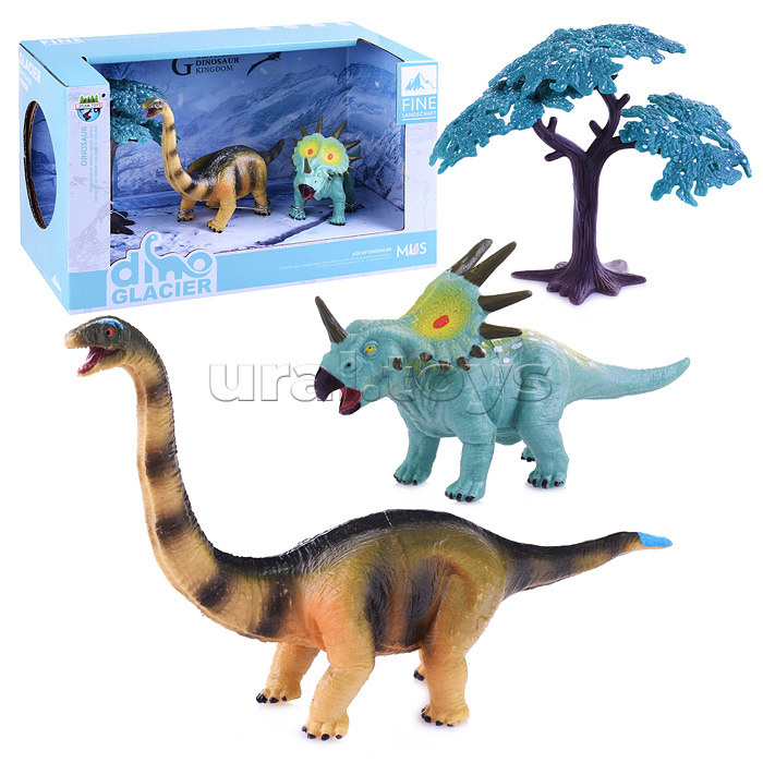 Набор динозавров "В атаку" в коробке