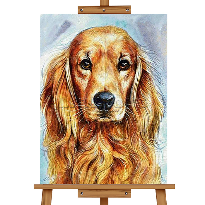 Картина по номерам "Верный пес" 30*20 см.