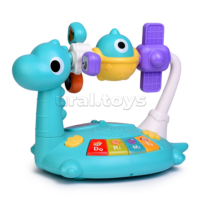 Игрушка музыкальная "Динозаврик" свет, звук, в коробке