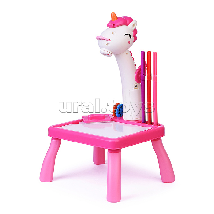 Доска для рисования "Единорог" с проектором, в коробке