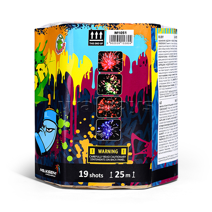 Батарея салютов "Big Color" (1" х 19 залп.) * в кор. 12 шт. Срок до 01.02.28