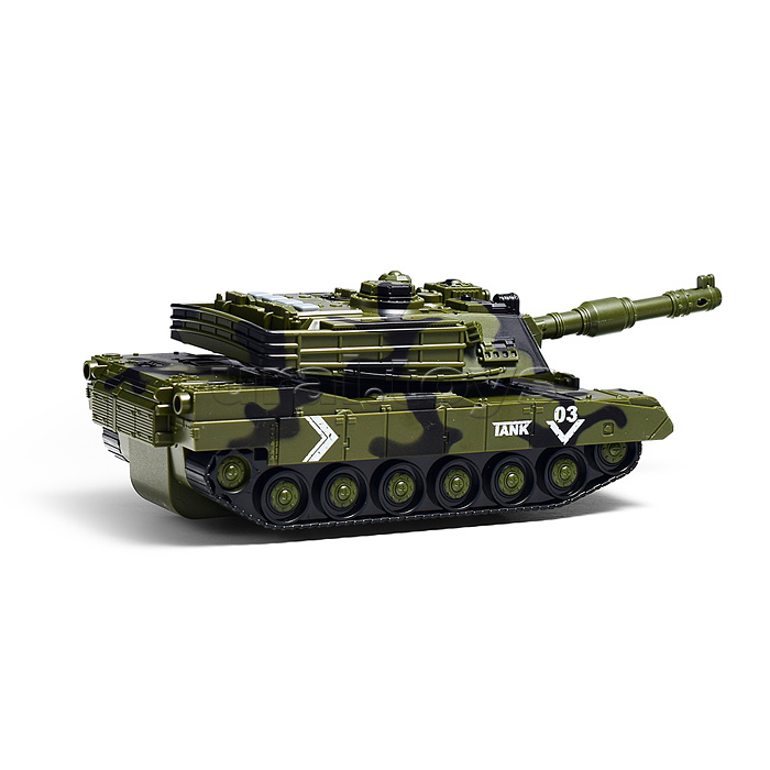 Танк "Боевой" 1:16 (свет, звук) в коробке