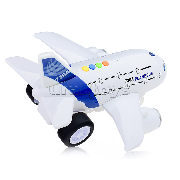 Самолет "730A" 1:120 (свет, звук) в коробке