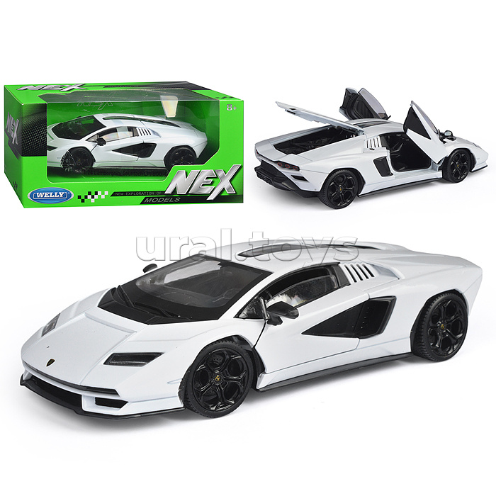 Машинка 1:24 Lamborghini Countach LPI 800-4, белый