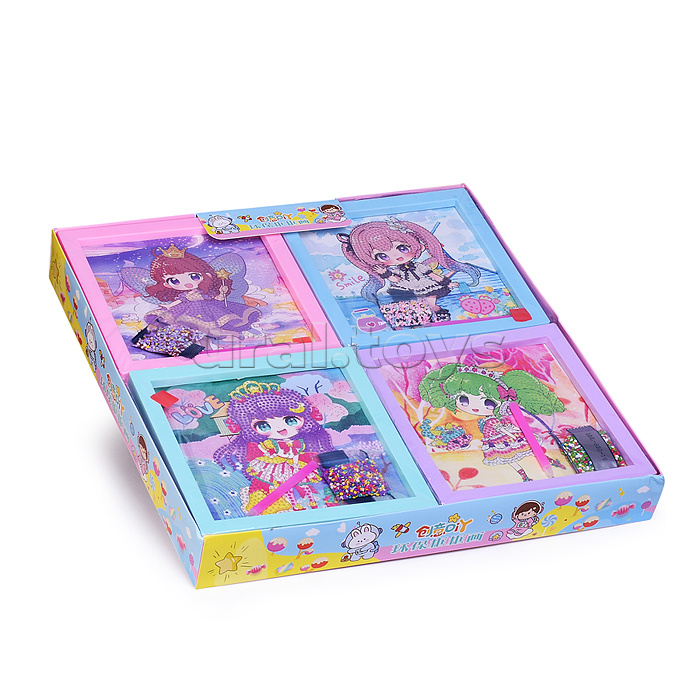 Мозаика алмазная "Милая девочка" 20*20см