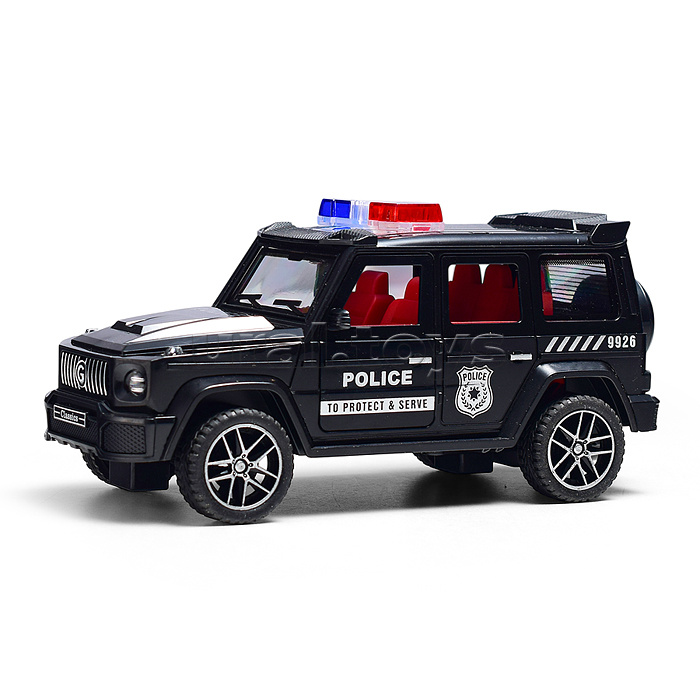 Машина "Полицейская машина" (свет, звук, спрей) в коробке