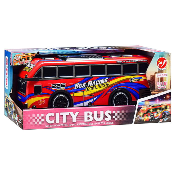 Машина "Легенда дорог" 1:18, свет, звук, в коробке