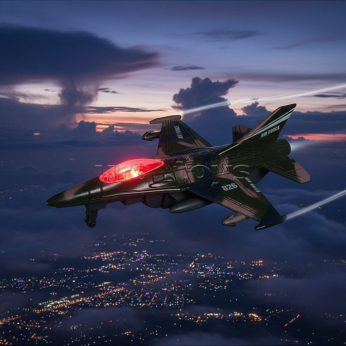 Самолет, металл "Небесный путешественник" в коробке