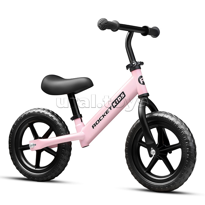 Беговел 12" Rocket R0044NEW-PK, колеса EVA, цвет розовый