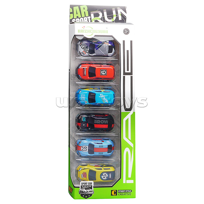 Набор машин "Крутящий момент" металл, в коробке