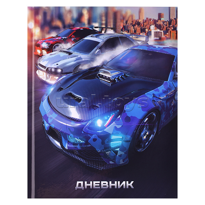 Дневник 1-4кл, тв обл. глянц/лам, 48л, Calligrata "Cars-1"