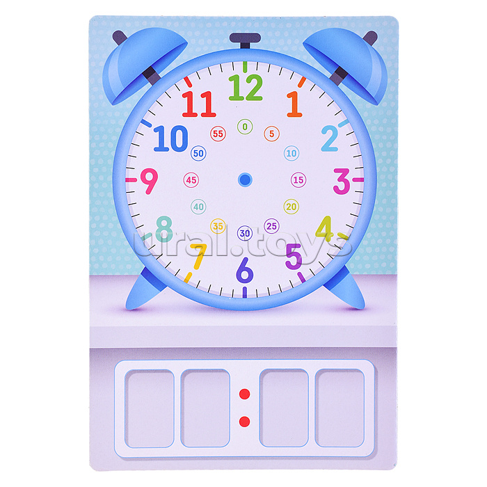 Магнитная игра "Учим время"