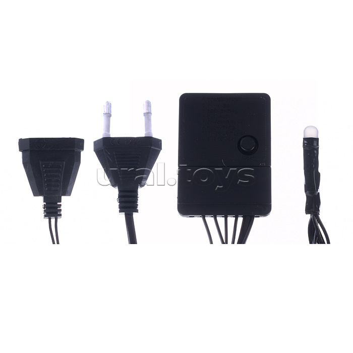 Электрогирлянда светодиодная в катушке 5м., 50 ламп, холодный