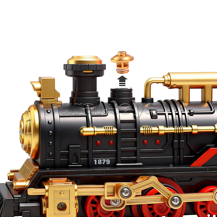 Железная дорога "Поезд и пути-1" (свет, распылитель) в коробке