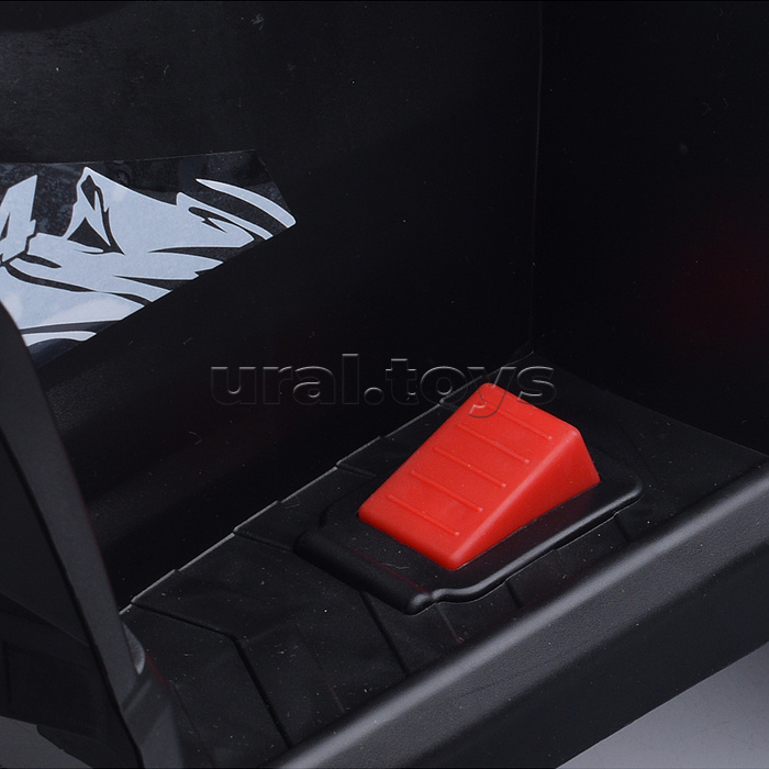 Квадроцикл "Муви" с родительской ручкой, на аккумуляторе 6,5V. синий