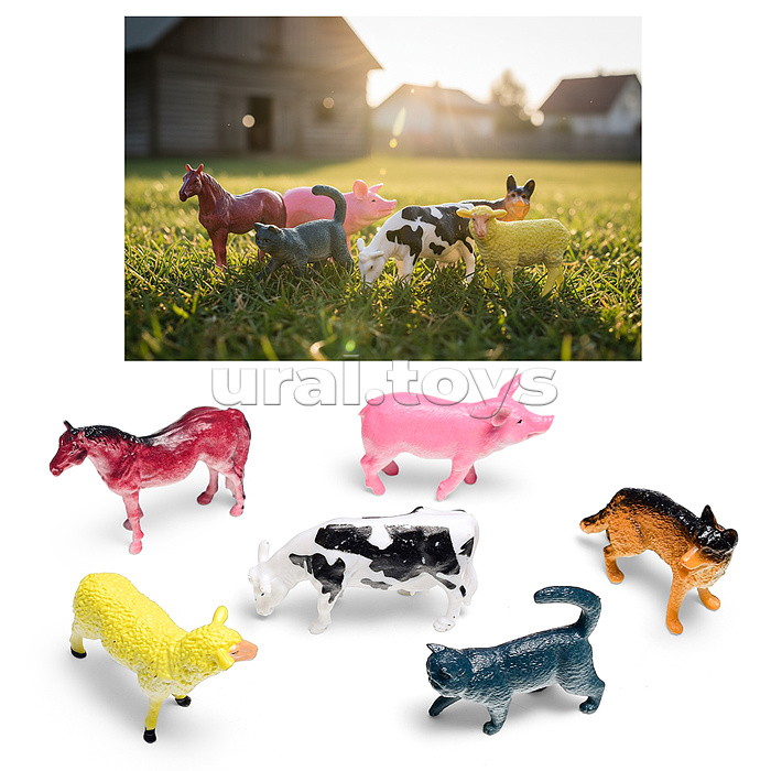 Набор животных "Друзья природы" в пакете