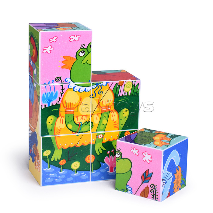 Кубики 6 шт. "Герои сказок" (StepKids)