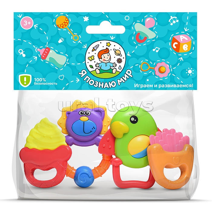 Набор погремушек "Друзья" в пакете Набор погремушек "Друзья" в пакете