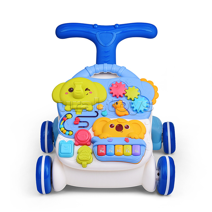 Игровой центр-Каталка "Слоник и коала" цвет голубой, 3 в 1 в коробке
