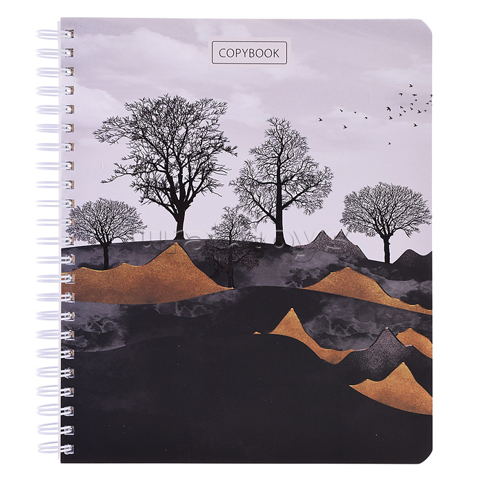 Тетрадь 96л. клетка, А5 "Золотая осень" гребень