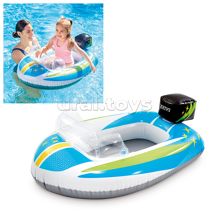 Лодка Pool Cruisers, от 3-6 лет, цвета МИКС, 59380NP INTEX