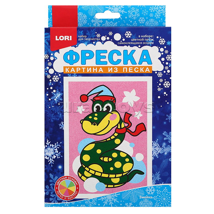 Фреска. Картина из песка "Змейка"