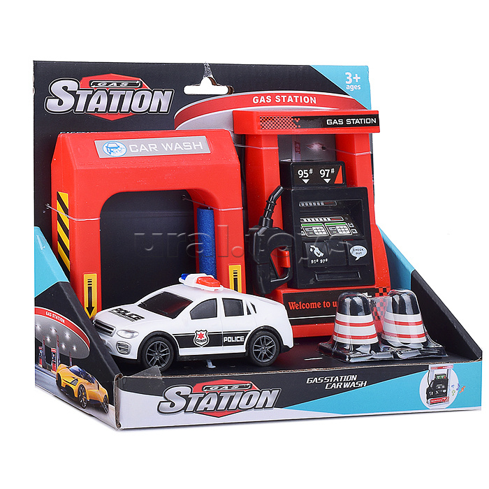 Игровой набор "Заправочная станция и автомойка" в коробке Игровой набор "Заправочная станция и автомойка" в коробке