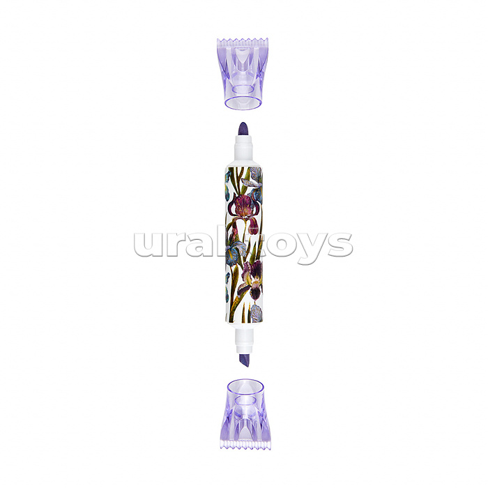 Текстовыделитель с запахом  "Flora. Ирисы" сиреневый