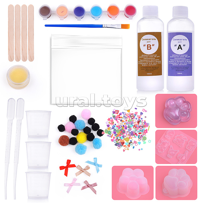Набор творческая мастерская "Создай светящийся сквиш" в коробке