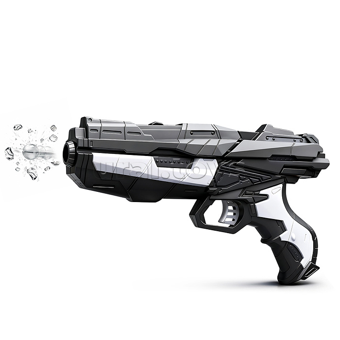 Пистолет с мягкими пулями и водяными снарядами, в коробке