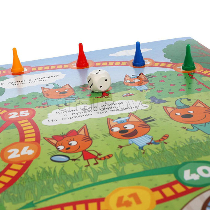 Настольная игра-ходилка "Три кота. Поиски пропавшей корзинки"