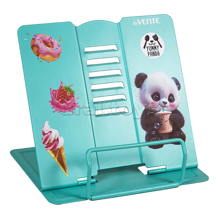 Подставка для учебников и книг "Yummy Panda" 20x19 см, металлическая окрашенная, вес 430 г, с противоскользящими ножками, с полноцветным рисунком, в пластиковом пакете с европодвесом Подставка для учебников и книг "Yummy Panda" 20x19 см, металлическая окрашенная, вес 430 г, с противоскользящими ножками, с полноцветным рисунком, в пластиковом пакете с европодвесом