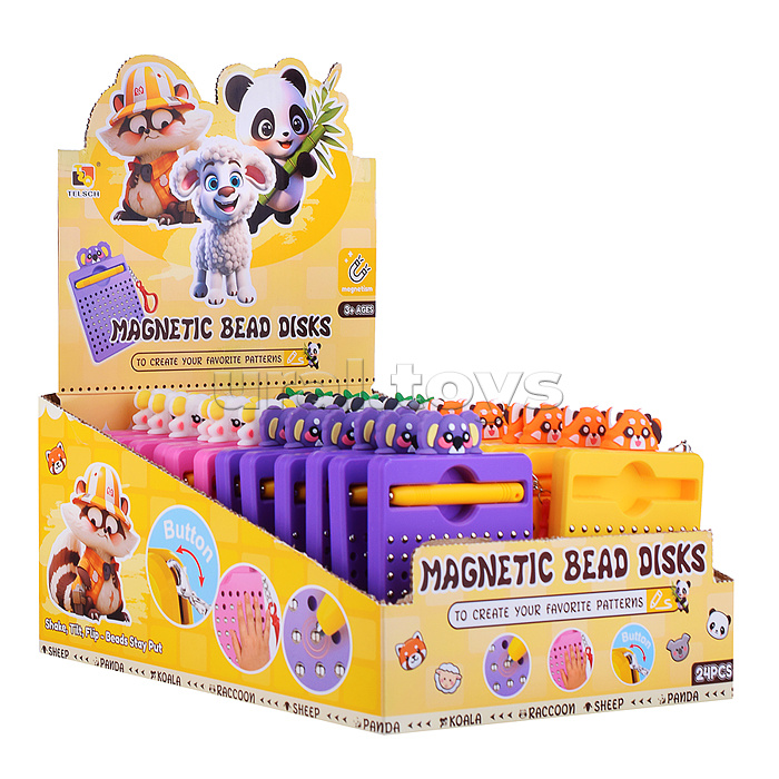 Магнитная игра "Забавные животные" в коробке