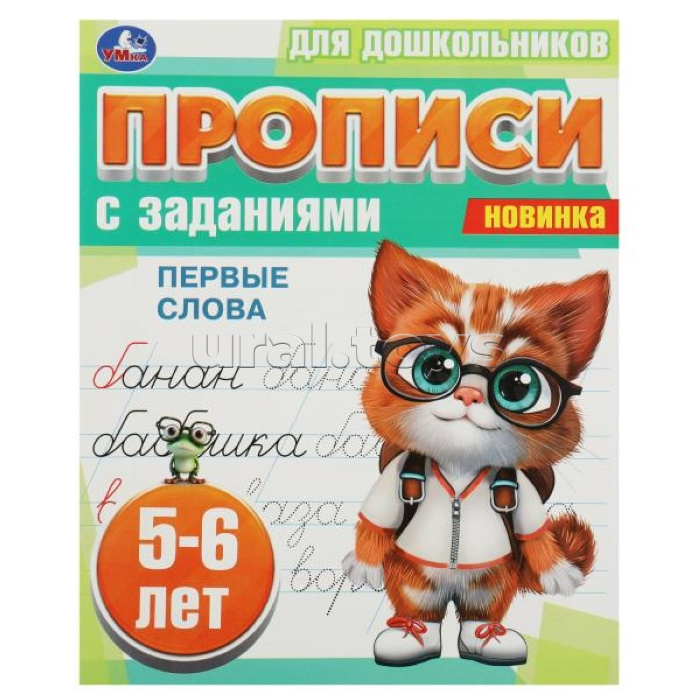 Первые слова. 5-6 лет. Прописи для дошкольников с заданиями