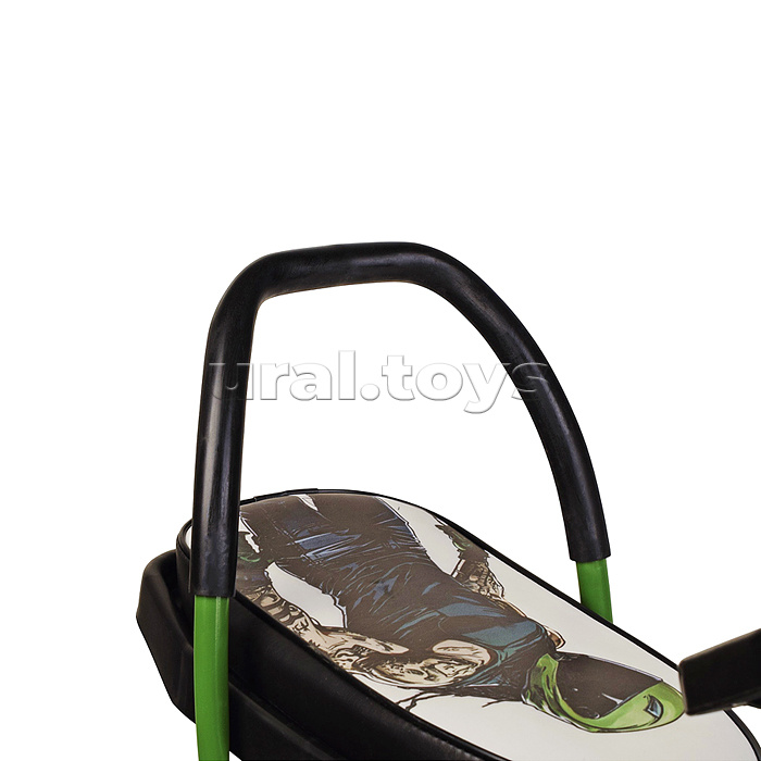 Игрушка Снегокат детский 208 "Auto Car" с высокой рамой и со спинкой (MotoGreen)