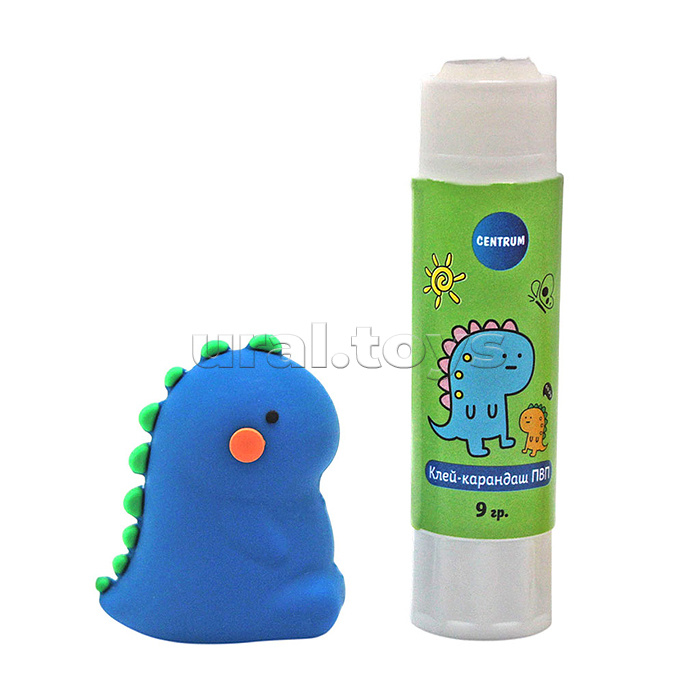 Клей-карандаш "Dinosaur" 9 г, ПВП, дисплей бокс