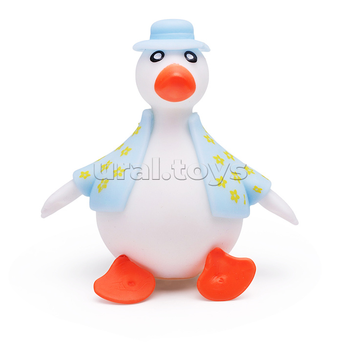 Фигурка антистресс Goose friends Белый гусь Карл 9см