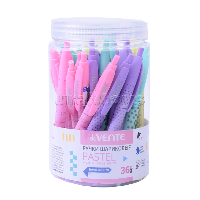Ручка шариковая автоматическая "Pastel" d=0,7 мм, ультра гладкое письмо, цветной корпус с покрытием Soft Touch, индивидуальная маркировка, сменный стержень, синяя Ручка шариковая автоматическая "Pastel" d=0,7 мм, ультра гладкое письмо, цветной корпус с покрытием Soft Touch, индивидуальная маркировка, сменный стержень, синяя