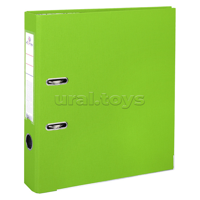 Папка с арочным механизмом A4 50 мм PP разобранная, металлическая окантовка, запечатка форзаца, наварной карман с этикеткой, салатовая Папка с арочным механизмом A4 50 мм PP разобранная, металлическая окантовка, запечатка форзаца, наварной карман с этикеткой, салатовая