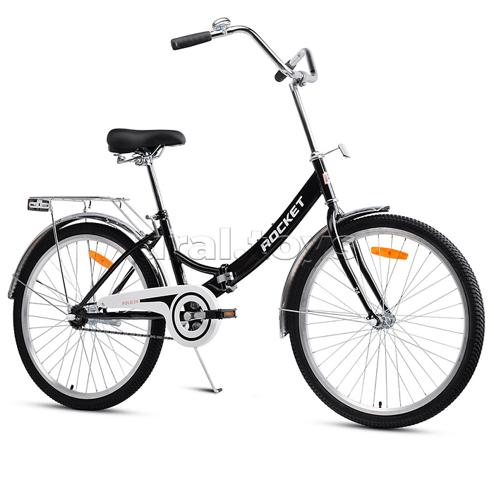 Велосипед 24" Rocket City Fold 24, цвет черный, размер 16"